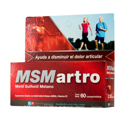 Suplemento Dietario MSM x 60 comp