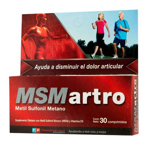 Suplemento Dietario MSM x 30 comp
