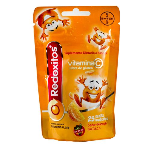 Redoxitos Pastillas Masticables Sabor Naranja x 25 unid