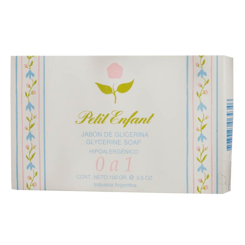 Petit-Enfant-Jabón Glicerina de 0 a 1 x 100 gr-7793487064346
