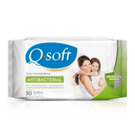 Qsoft Toalla Húmeda Antibacterial x 30 unid