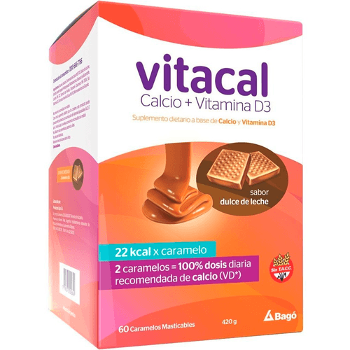 Caramelos Masticables Con sabor Dulce de Leche x 60 comp