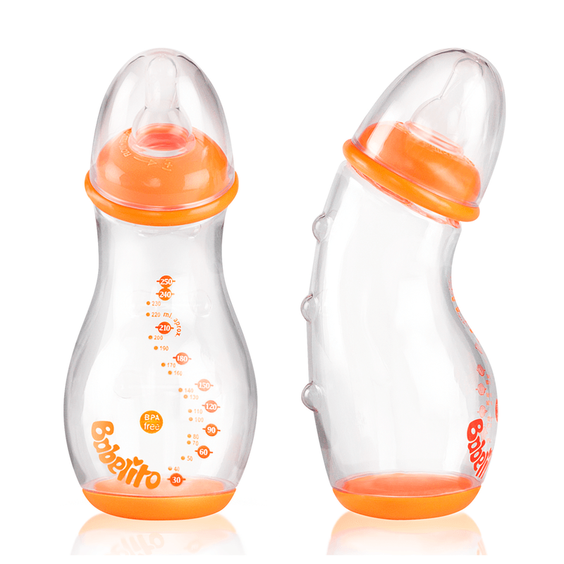 Mamadera Curva x 250 ml (Color Sujeto a Stock)-	 7793970133115