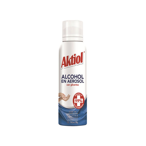 Alcohol En Aerosol Con Glicerina  x 143 ml
