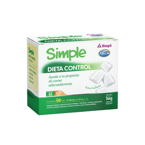 Chicles Simple Arcor Dieta Control x 96 unid