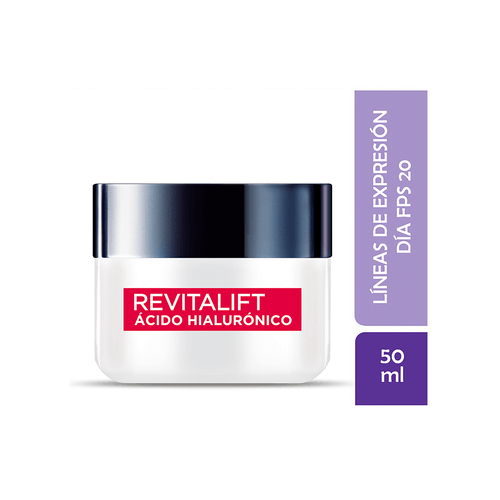 Crema Día L'Oréal Paris Revitalift Acido Hialulronico x 50 ml
