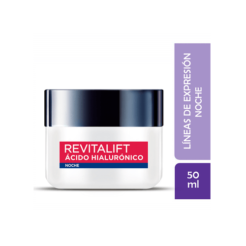 Crema Noche L'Oréal Paris Revitalift Acido Hialuronico x 50 ml