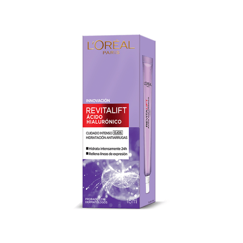 Crema Ojos L'Oréal Paris Revitalift Acido Hialulronico x 15 ml