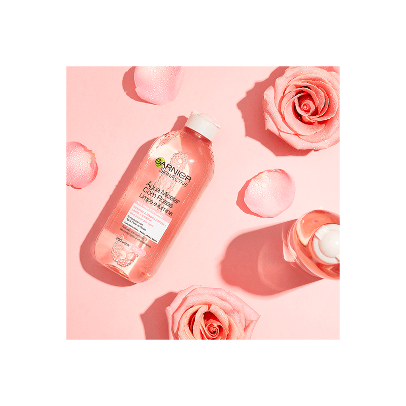 Garnier-Agua Micelar de Rosas Garnier Skin Active x 400 ml-3600542326414