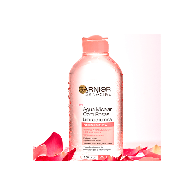 Garnier-Agua Micelar de Rosas Garnier Skin Active x 400 ml-3600542326414