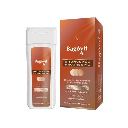 Emulsión Hidratante Autobronceante Bagovit A x 200 gr