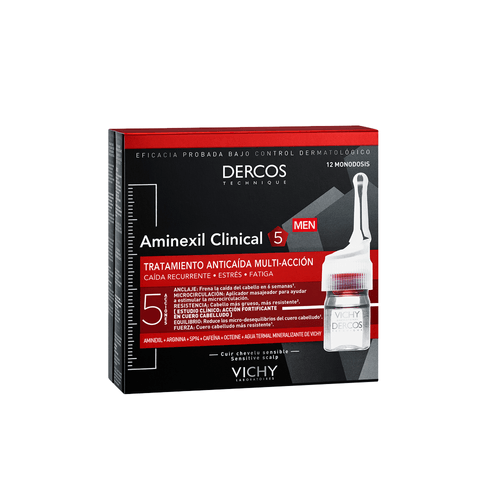 Aminexil Clinical Vichy 5 Hombre 12 x 6 ml