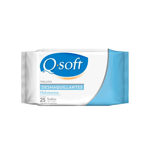 Toalla Facial Qsoft Desmaquillante x 25 unid