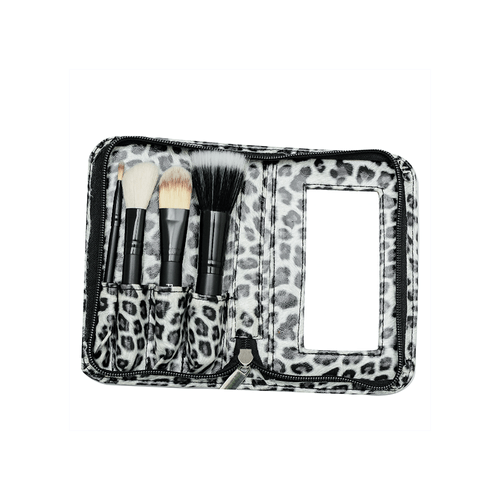 Brocha Set Estuche Animal Print x 4 unid