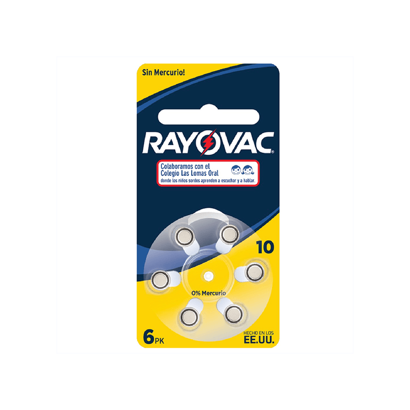 Rayovac-Pila Audiologica AZ10-0012800516049