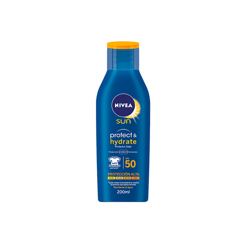 Protector solar humectante en loción NIVEA SUN Protect &amp; Hydrate FPS50 x 200 ml