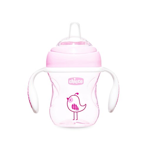 Vaso Transition Cup 4 meses + Rosa x 200 ml