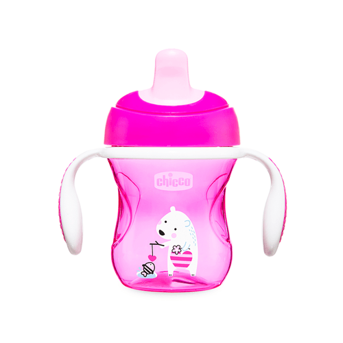 Vaso Training Cup 6 Meses + Rosa x 200 ml