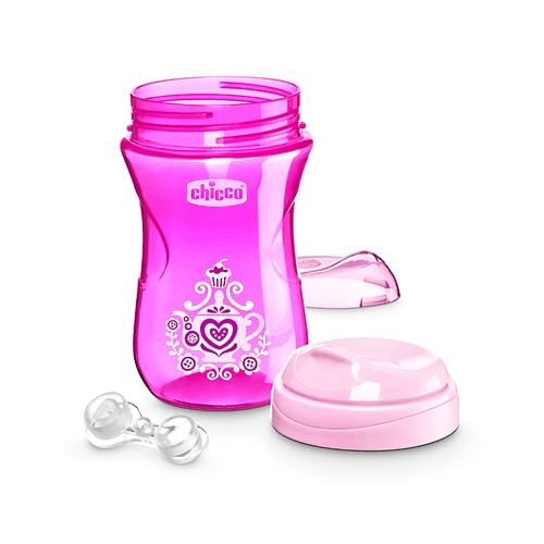 Vaso Easy Cup 12 meses +  Rosa x 266 ml