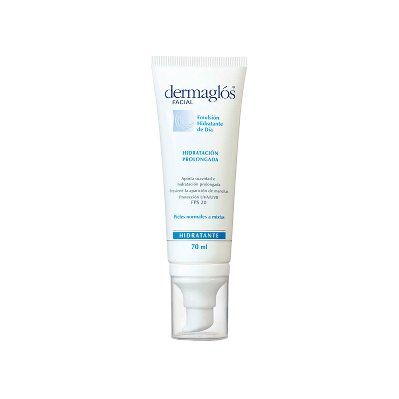 Dermaglos-48049_Dermaglos-Facial-Emulsion-Hidratante-FPS20-Piel-Normal-a-Mixta-x-70-ml_img1-7793742002922