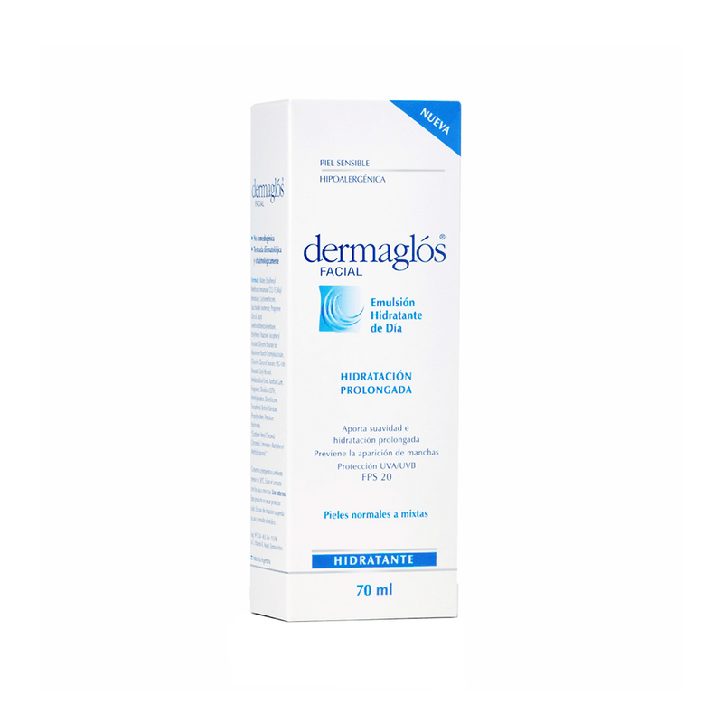Dermaglos-48049_Dermaglos-Facial-Emulsion-Hidratante-FPS20-Piel-Normal-a-Mixta-x-70-ml_img1-7793742002922