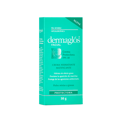 Crema Protectora FPS 30 Piel Mixta a Grasa Dermaglós x 50 g