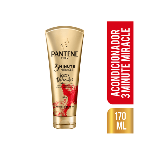 Acondicionador Pantene 3 Minutos Rizos Definidos x 170 ml