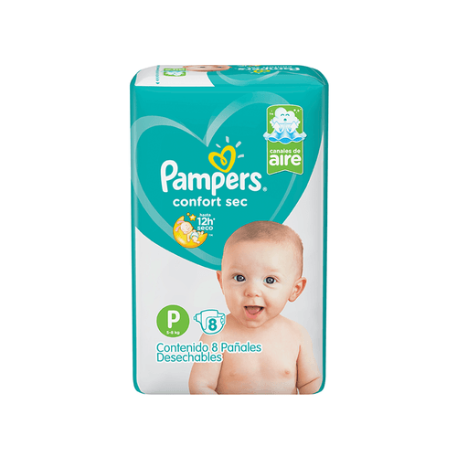 Pañal Pampers Confort Sec Max x 8 unid
