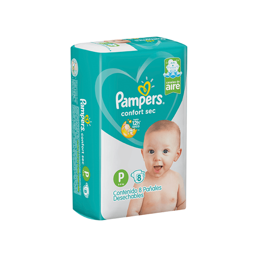 Pañal Pampers Confort Sec Max x 8 unid