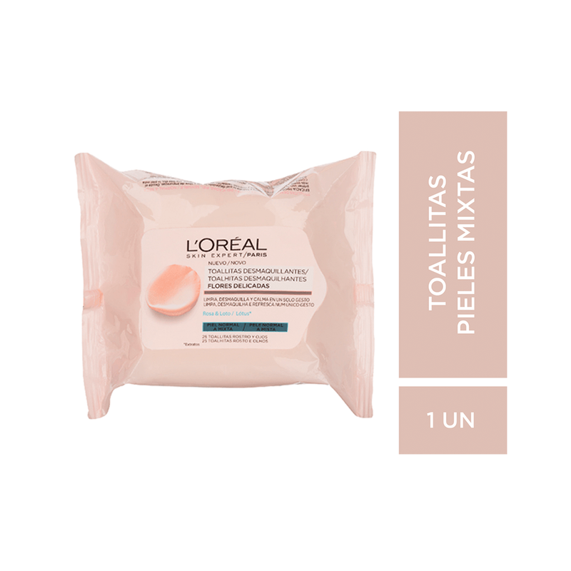 2109407_Loreal-Paris-Toallitas-desmaquillantes-piel-mixta-L-Oreal-Paris-Skin-expert-x-25-un-3600523458004