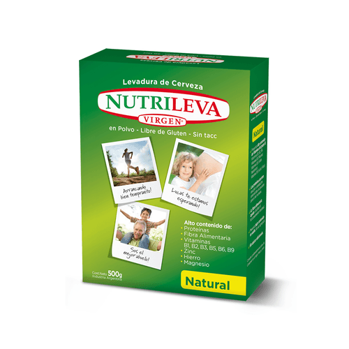 Levadura Virgen Sabor Natural Polvo X 500 gr