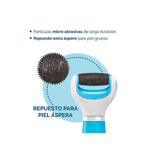 Repuesto Exfoliador Electrónico para Pies Piel Áspera x 2
