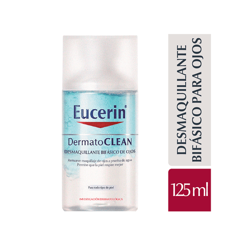 Desmaquillante Bifásico de Ojos Eucerin DermatoCLEAN x 125 ml
