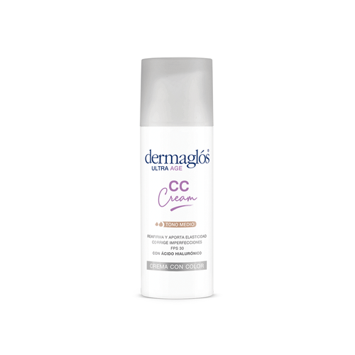 Crema Dermaglós Ultra Age CC Cream con color FPS30 x 50 g