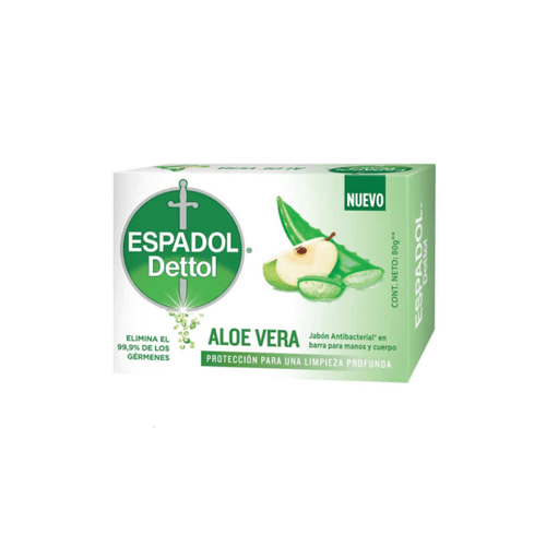 Jabón Antibacterial Espadol Aloe Vera x 80gr