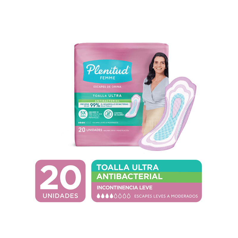 Toalla Ultra Plenitud Femme sin Alas x 20 unid 7441008155386