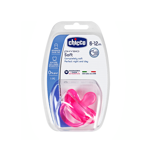 Chupete Suave Physio Soft de Silicona 6-16m Rosa
