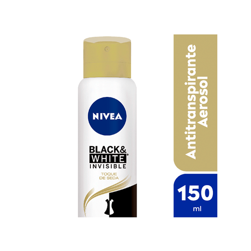 Desodorante femenino Nivea B&amp;W Invisible Toque de Seda Spray x 150 ml
