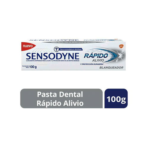 Crema Dental Sensodyne Rápido Alivio Blanqueador x 100 gr