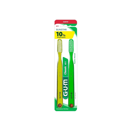 Cepillo Dental Gum Classic 411 x 2 unid
