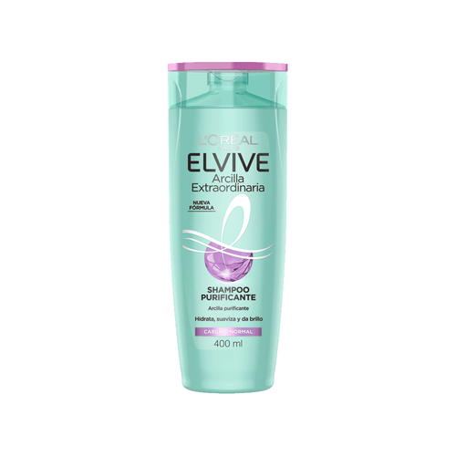 Shampoo Arcilla Purificante Elvive L´Oréal Paris x 400 ml