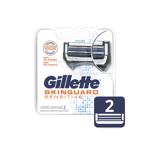 Cartuchos Para Afeitar Gillette Skinguard Sensitive x 2 unid