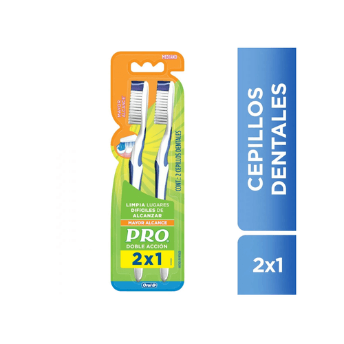Cepillo Dental Pro Doble Accion 2x1