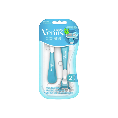 Maquina de Afeitar Desechable Gillete Venus Oceana x 2 unid