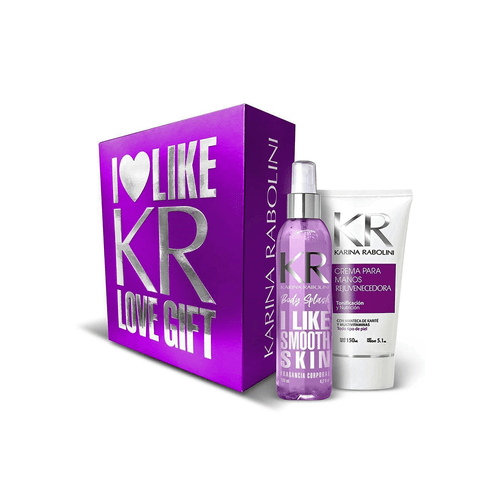 Estuche Karina Rabolini Violeta Splash + Crema
