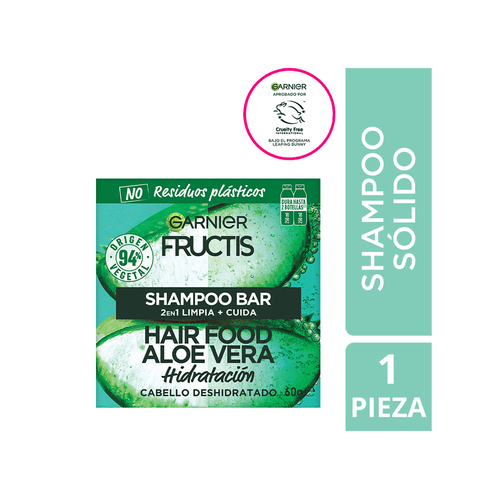 Shampoo Sólido Fructis Garnier Hair Food Aloe x 60 gr