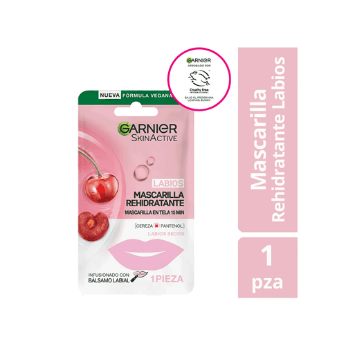 Hidra Bomb Garnier Mascarilla de Labios Cereza x 1 unid