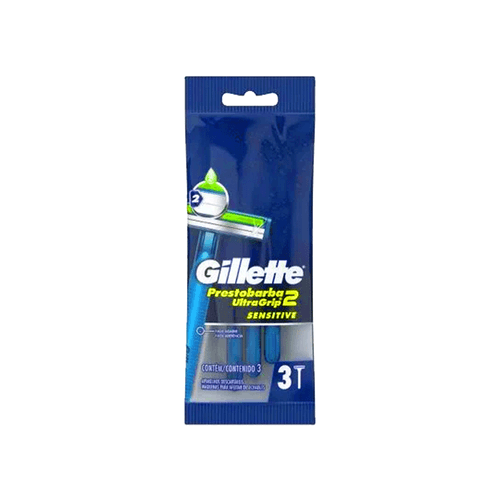Máquina de Afeitar Gillette Ultragrip x 3 unid