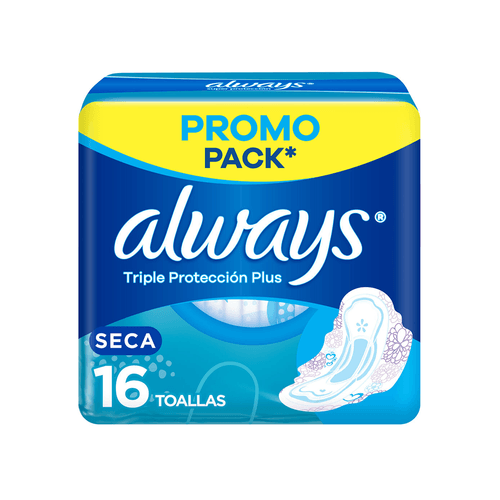 Toalla Triple Protección Seca Always x 16 unid