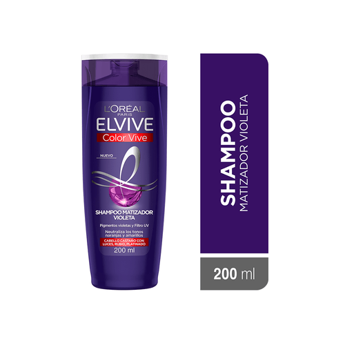Shampoo Elvive color Vive Purple Matizador x 200 ml